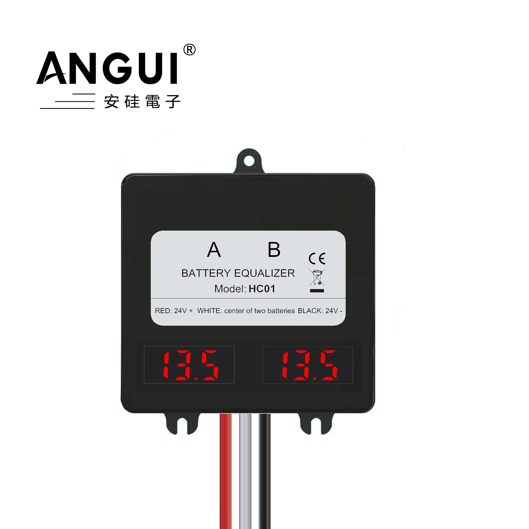 ANGUI HC01 Battery Equalizer 24V 2 x 12v Lead Acid Batteries Monitor