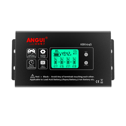 ANGUI Battery Equalizer KBX104S LCD 4S 4PCS 12V Battries 48V Connect Voltage Active Balancer Lead acid Batteries Monitor