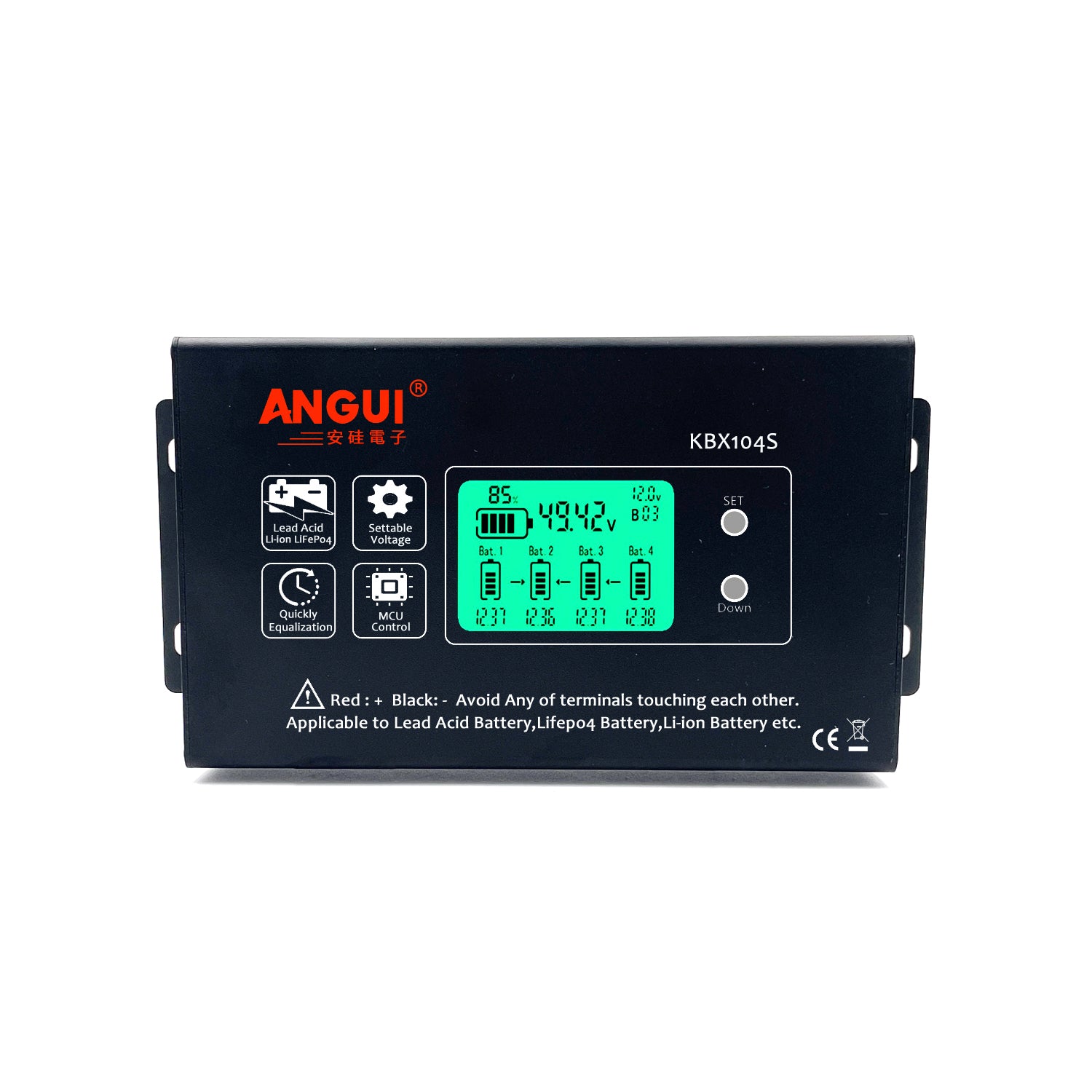 ANGUI Battery Equalizer KBX104S LCD 4S 4PCS 12V Battries 48V Connect V