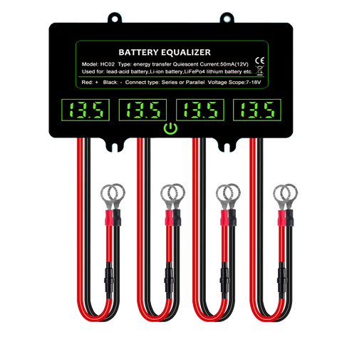 ANGUI HC02 with Touch Switch Battery Equalizer Batteries Monitor Tester Voltage Active Balancer