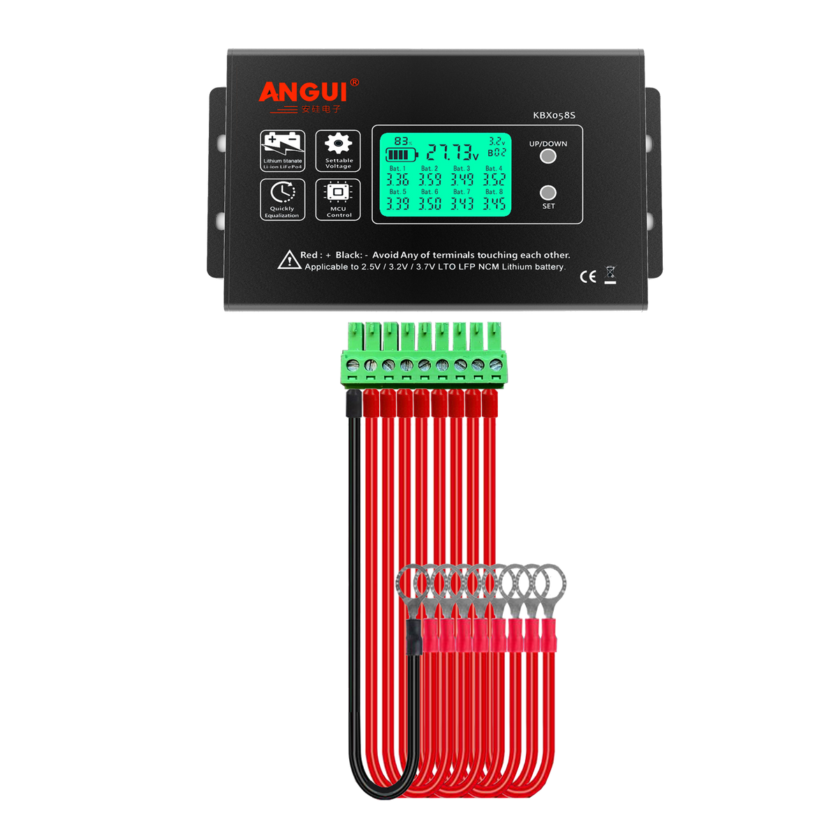 ANGUI KBX058S 8 X 3.2V Voltage Controller Battery Equalizer Batteries Monitor Balancer