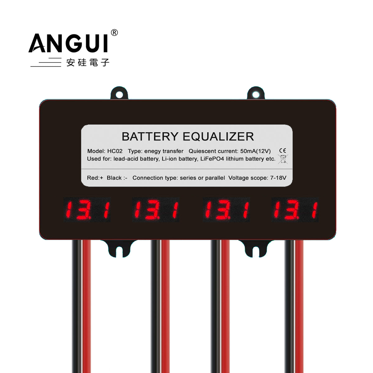 ANGUI HC02 Battery Equalizer Batteries Monitor Tester Voltage Active Balancer